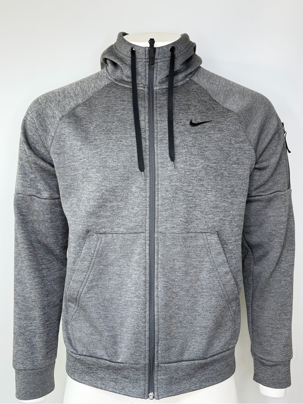 Nike Tech Fleece Full Zip Hoodie Gray Black Men’s Medium DQ4830-071
